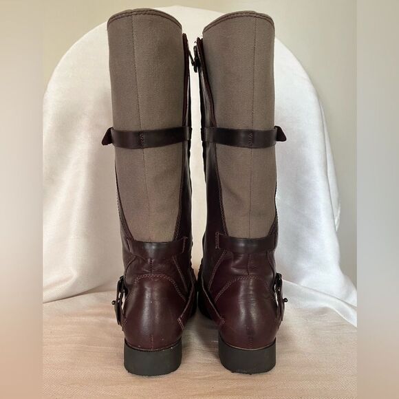 Teva De La Vina leather canvas knee high trail walking comfort boot  Size 6.5 - Picture 5 of 11